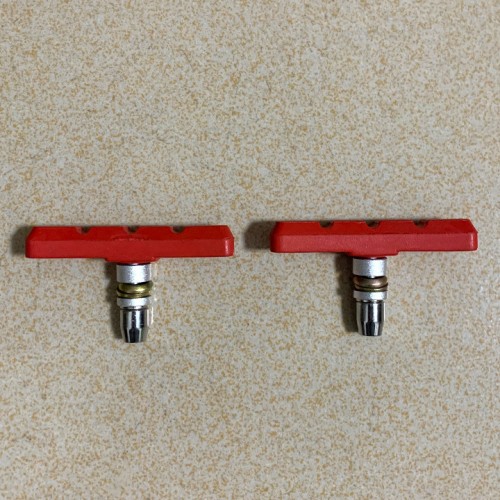 Mtsooning 2pc MTB Durable Bicycle V Brake Holder Pads Shoes Blocks Road Bike Effective Noise Rubber Brake Pad Bike Accessories