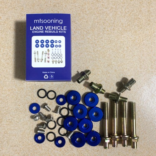 Mtsooning Blue Engine Valve Cover Washers Bolts Se...