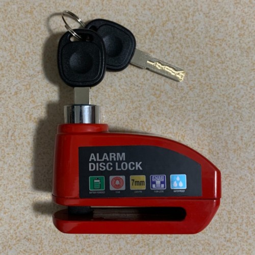 Mtsooning Bicycle Motorcycle Wheel Disc Brake Alarm Lock Aluminum Alloy Security Anti-theft Bicycle Locks for E-Bike Bicycle Scooter